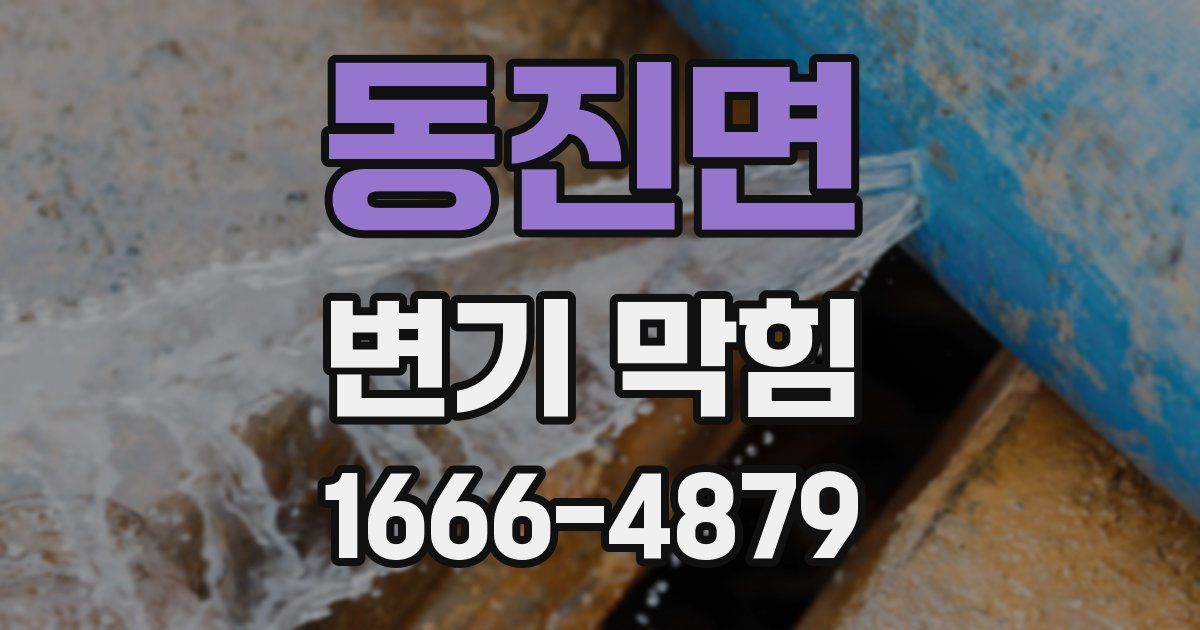 동진면 변기 막힘