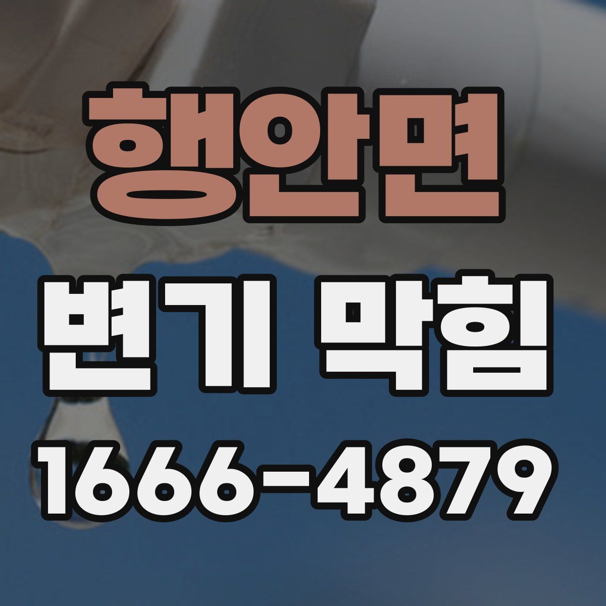행안면 변기 막힘