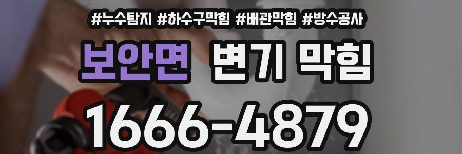 보안면 변기 막힘