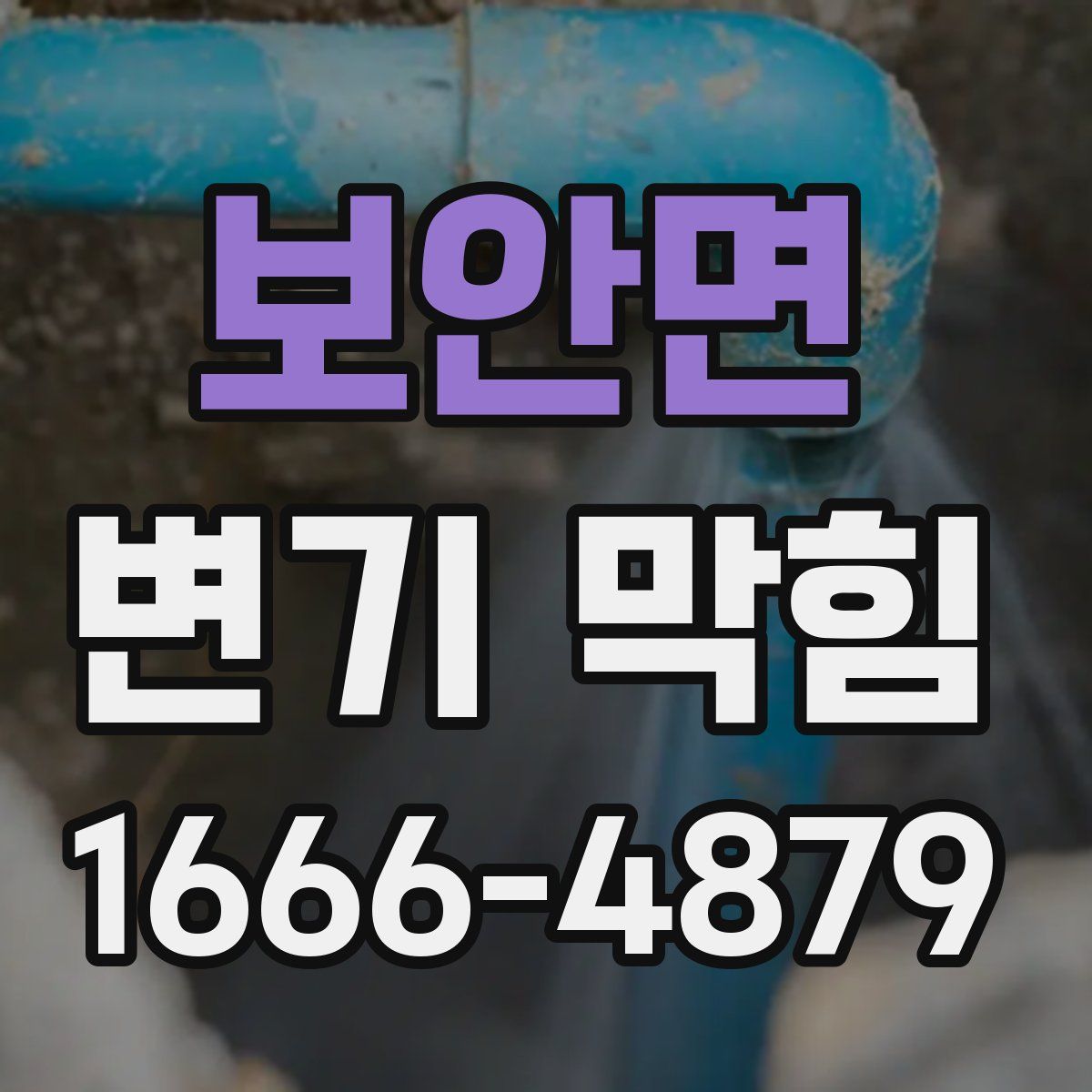 보안면 변기 막힘