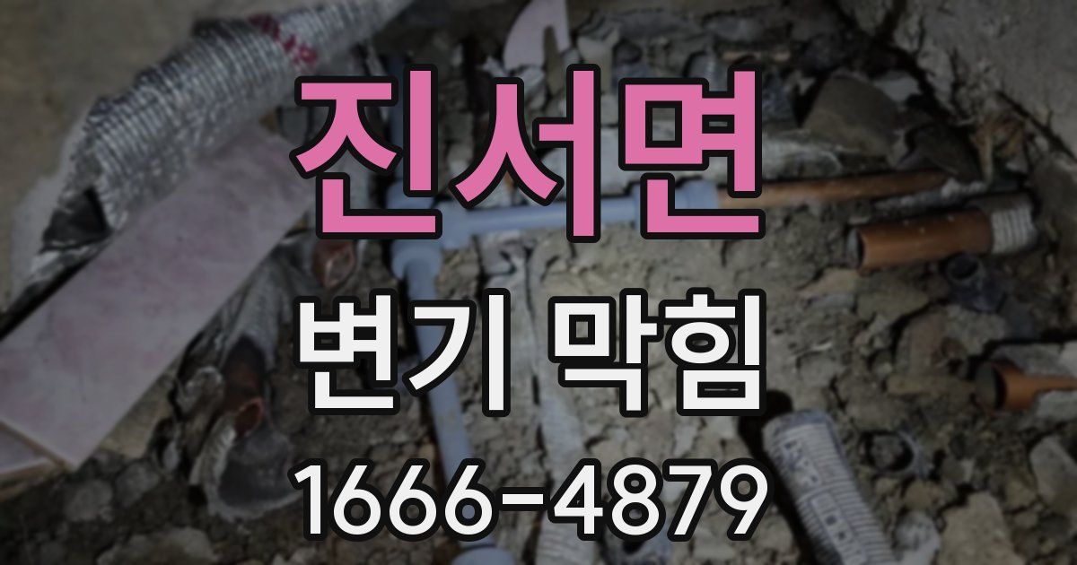 진서면 변기 막힘