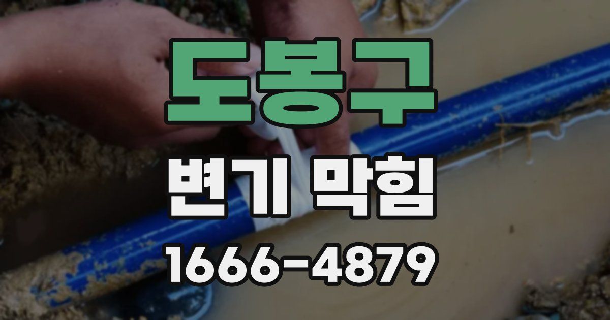 도봉구 변기 막힘