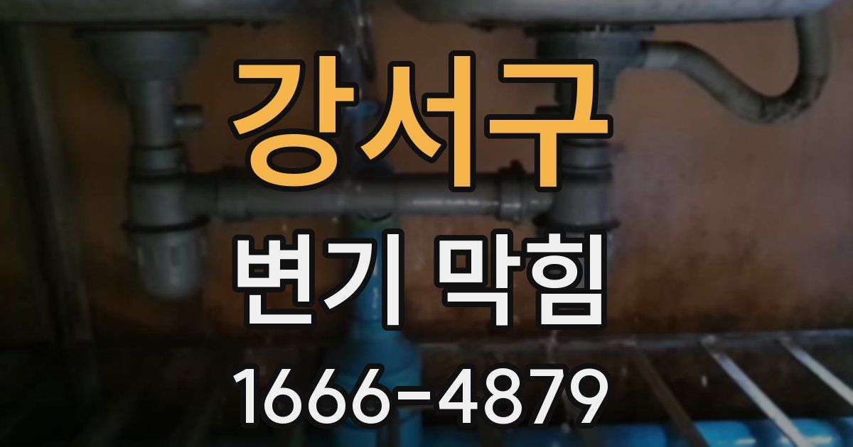 강서구 변기 막힘