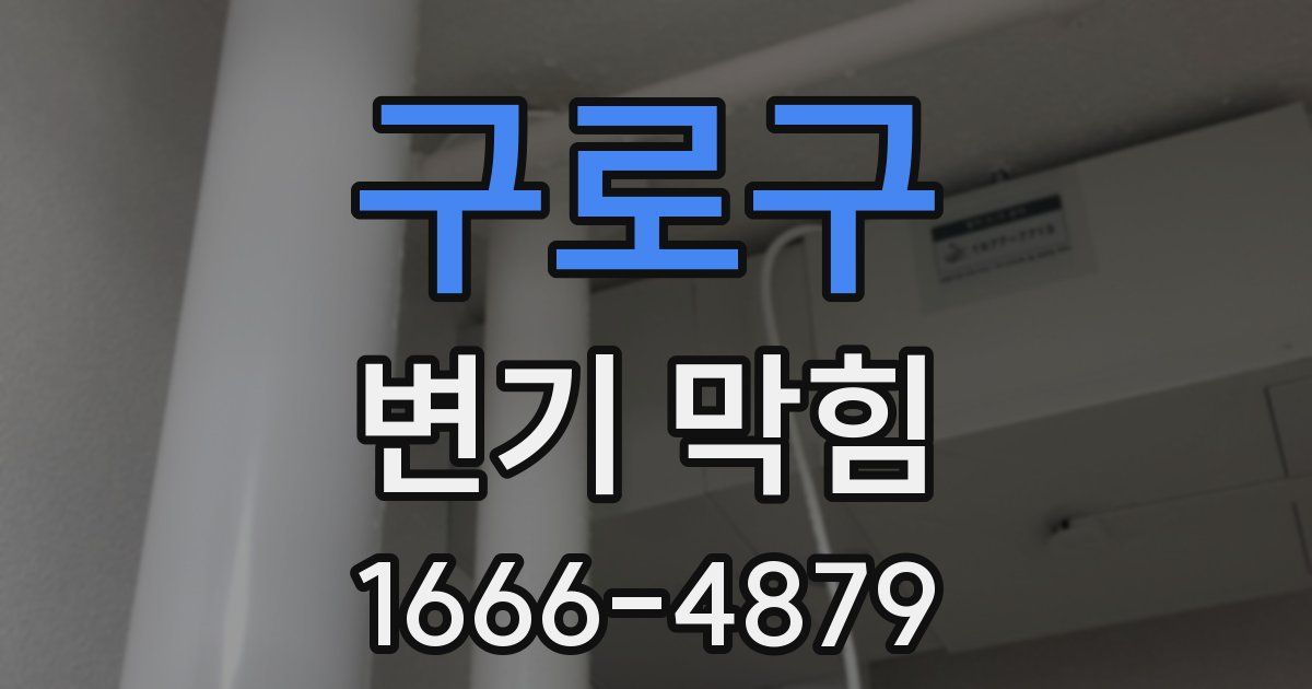 구로구 변기 막힘