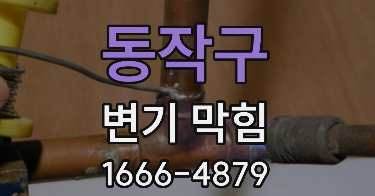 동작구 변기 막힘