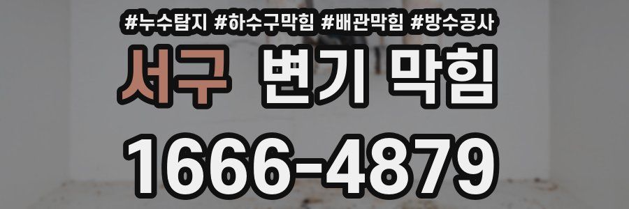 서구 변기 막힘