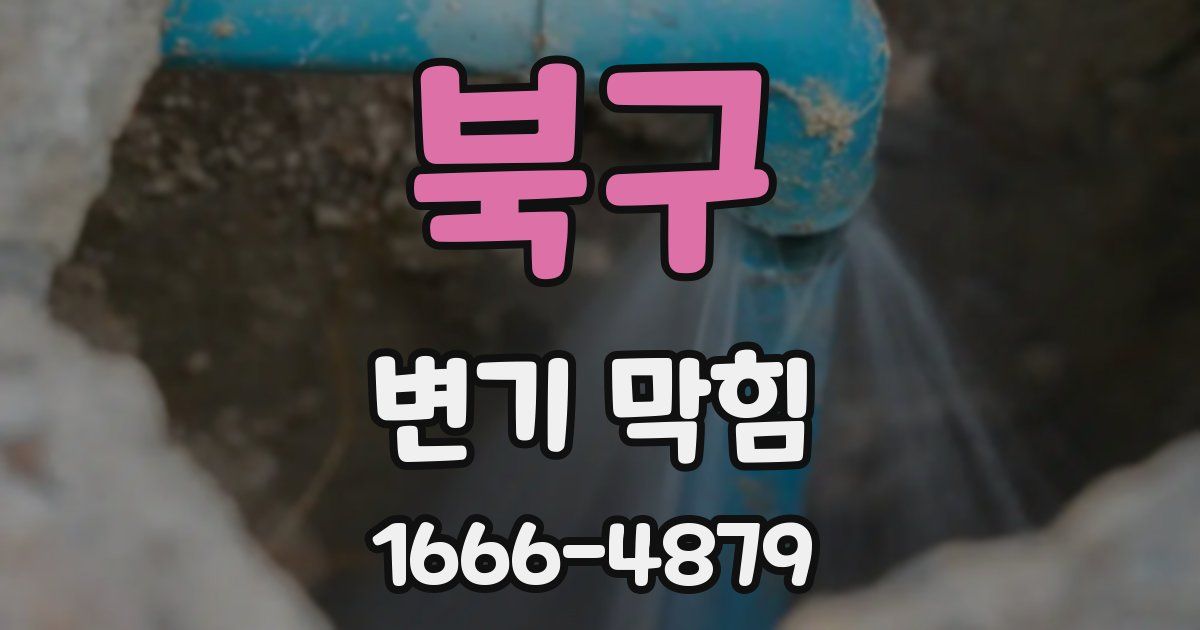 북구 변기 막힘