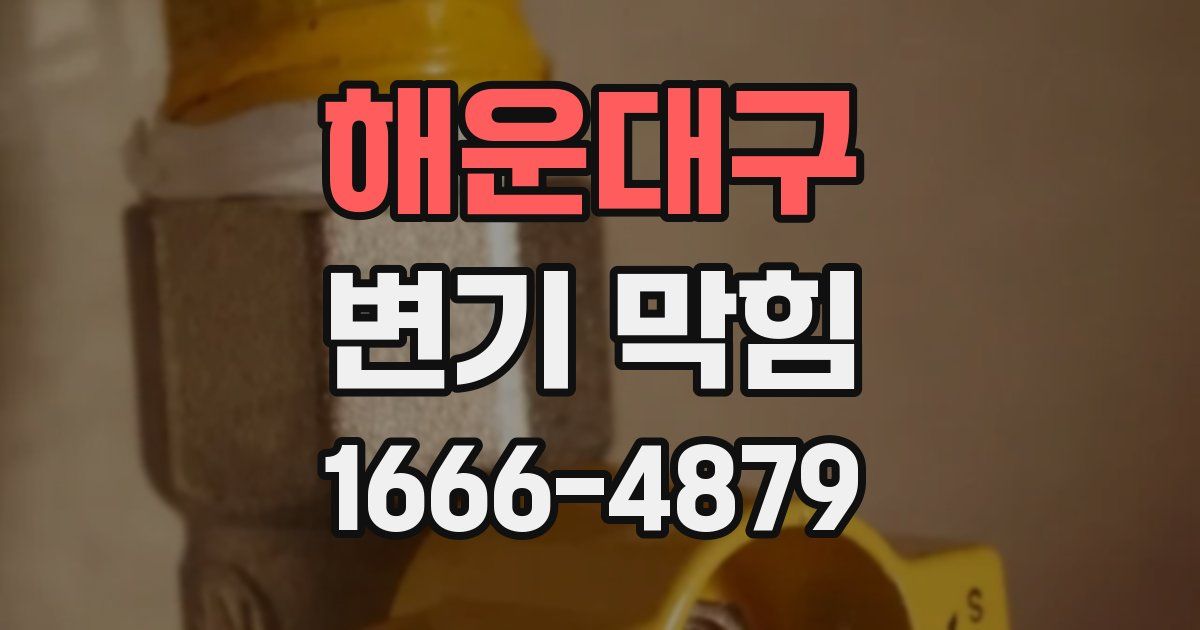 해운대구 변기 막힘