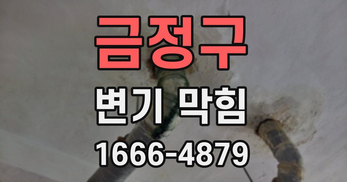 금정구 변기 막힘