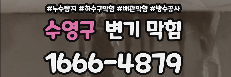 수영구 변기 막힘