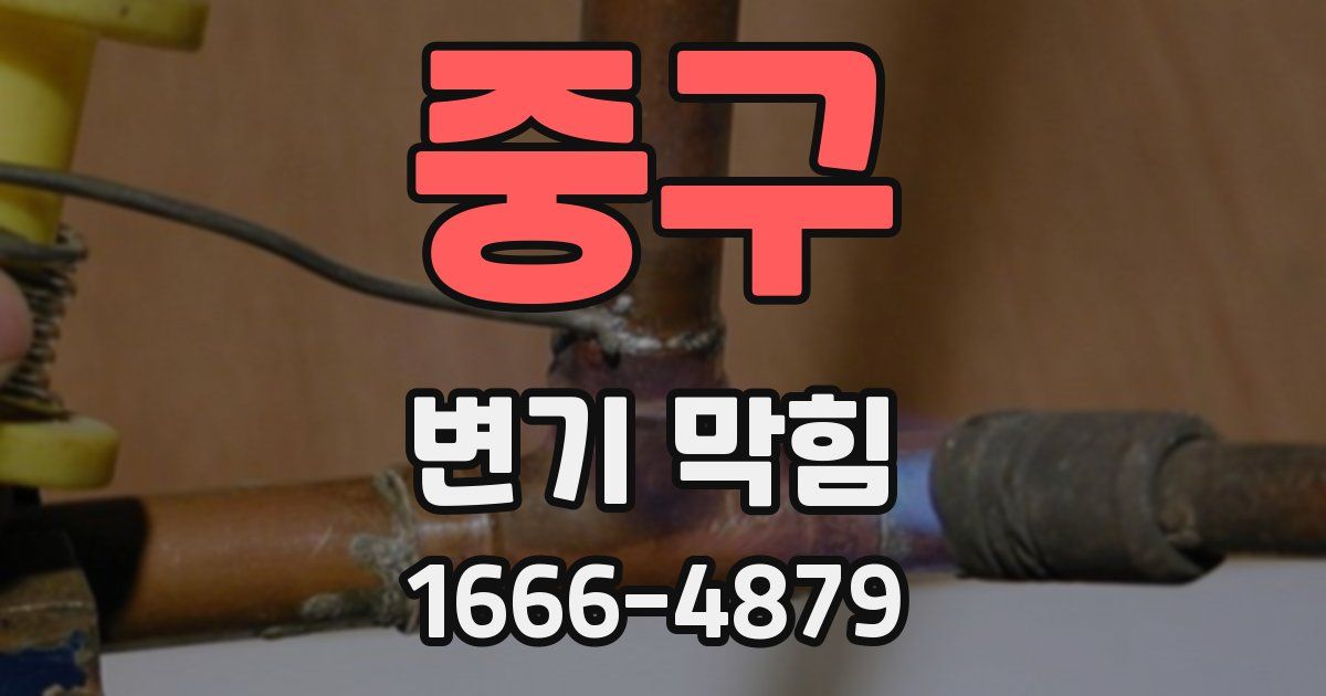 중구 변기 막힘