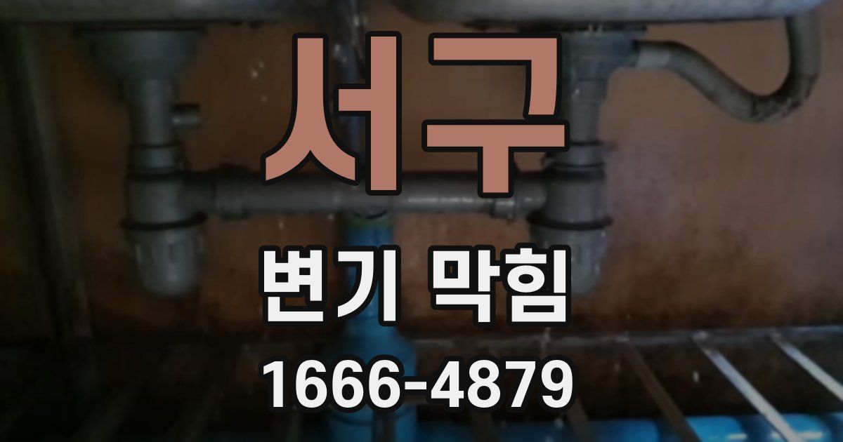 서구 변기 막힘
