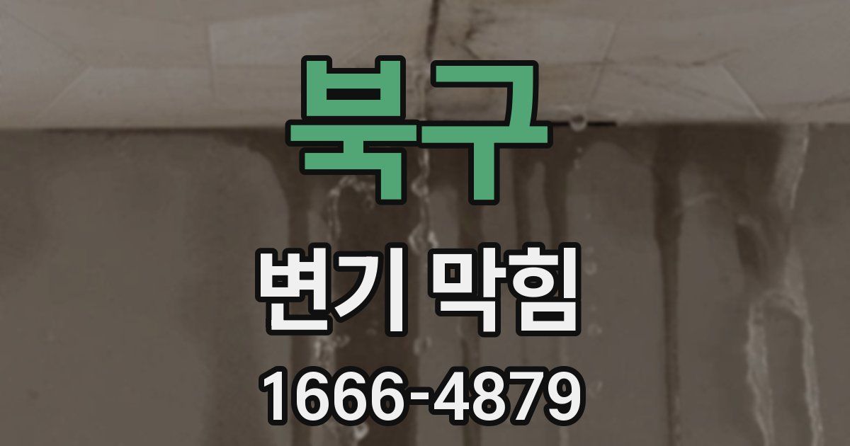 북구 변기 막힘