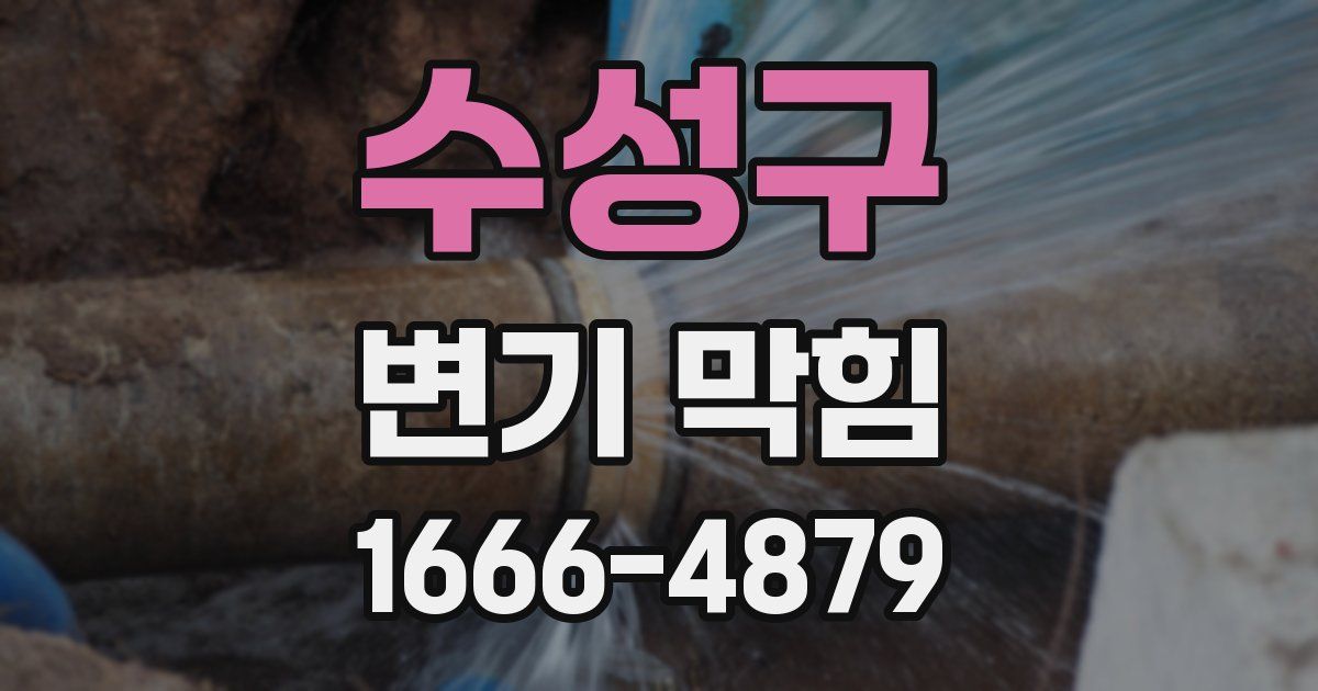 수성구 변기 막힘
