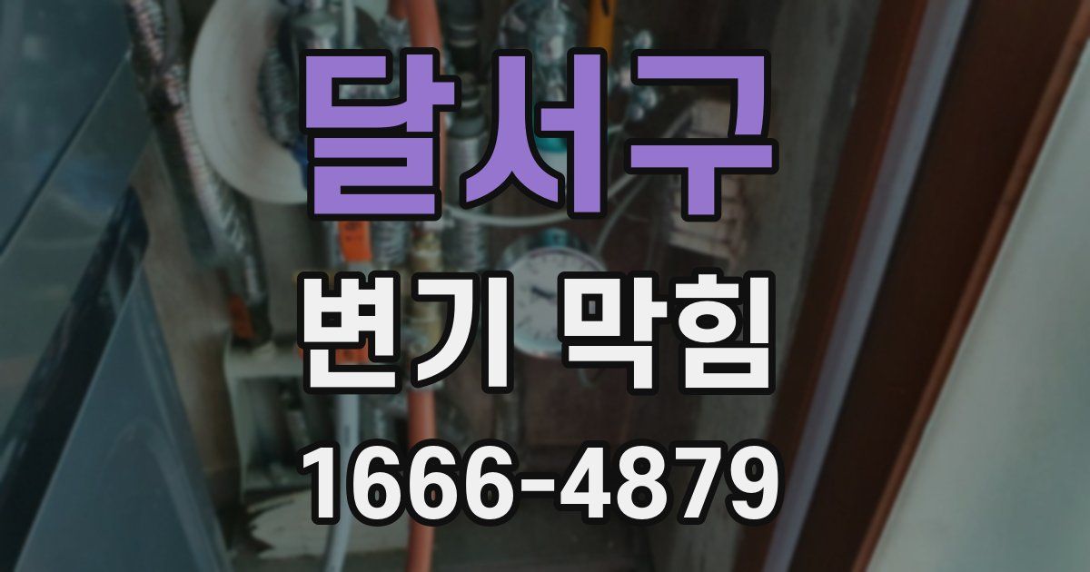 달서구 변기 막힘