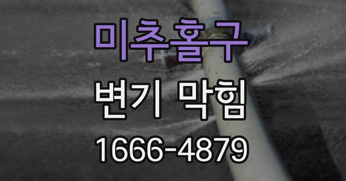 미추홀구 변기 막힘