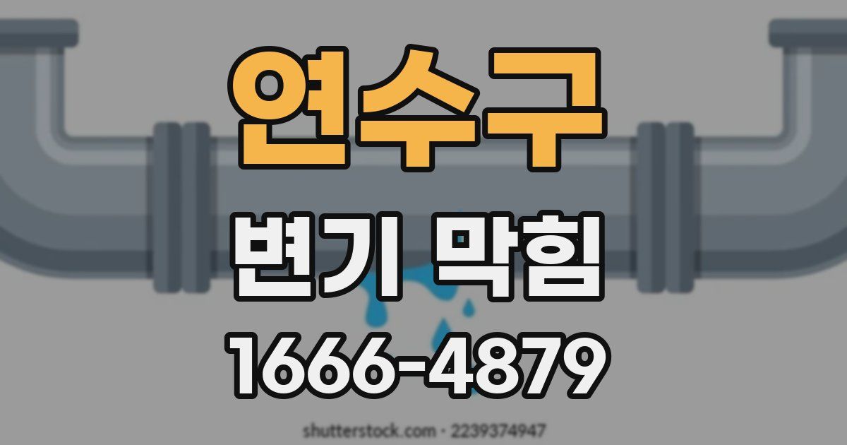 연수구 변기 막힘