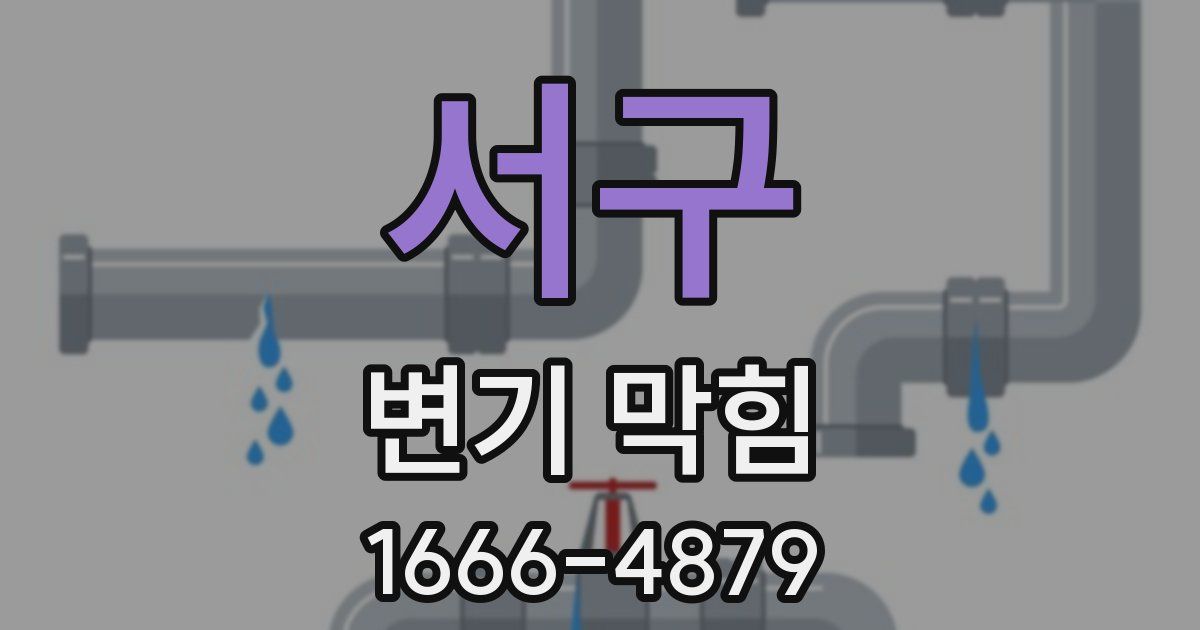 서구 변기 막힘