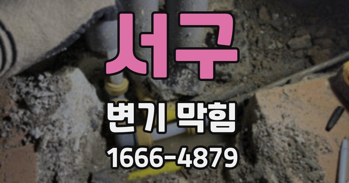 서구 변기 막힘