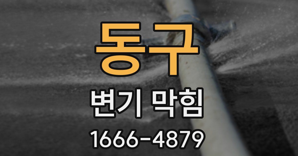 동구 변기 막힘
