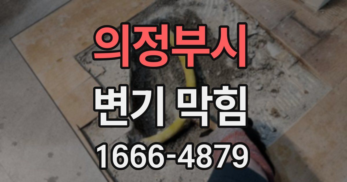 의정부시 변기 막힘