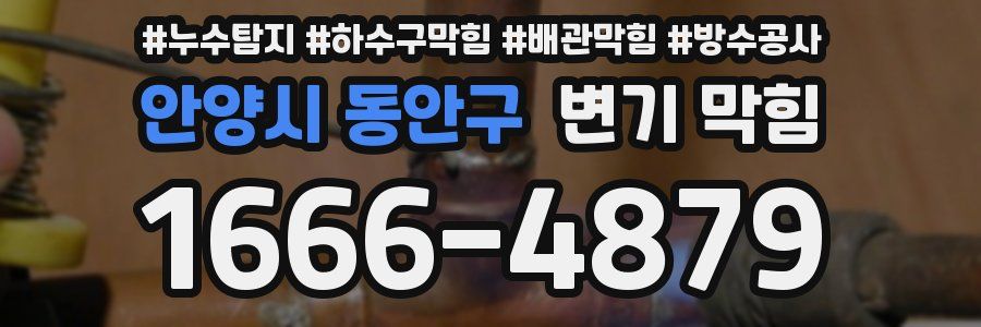 안양시 동안구 변기 막힘