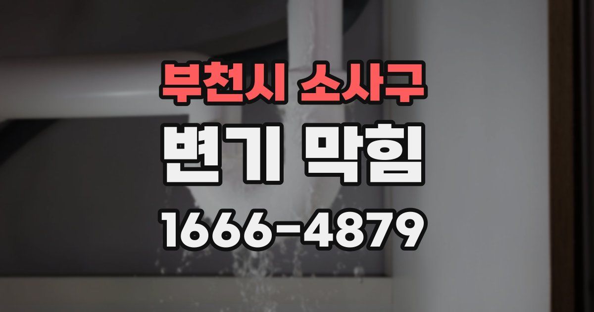 부천시 소사구 변기 막힘