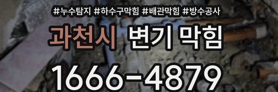 과천시 변기 막힘