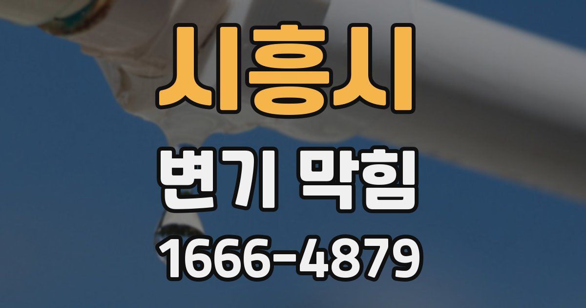시흥시 변기 막힘