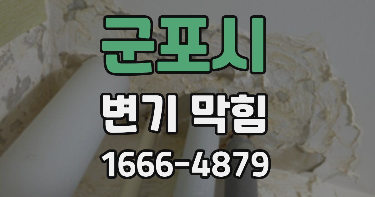 군포시 변기 막힘