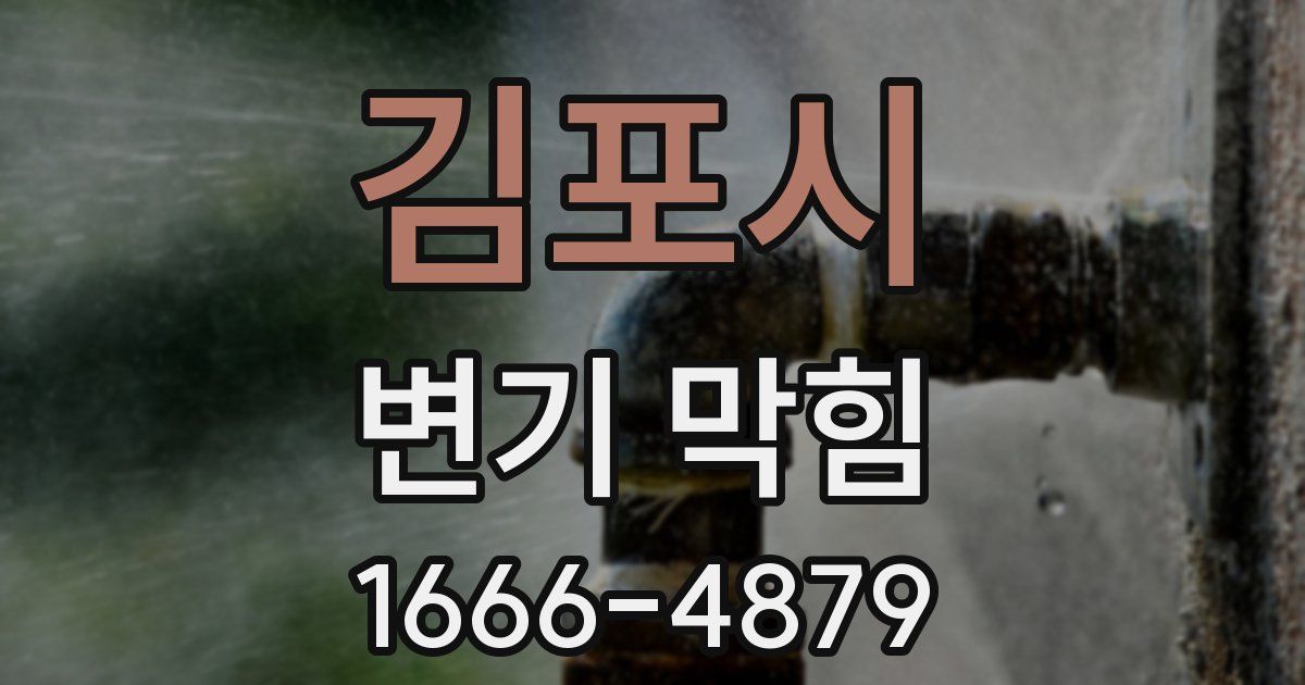 김포시 변기 막힘