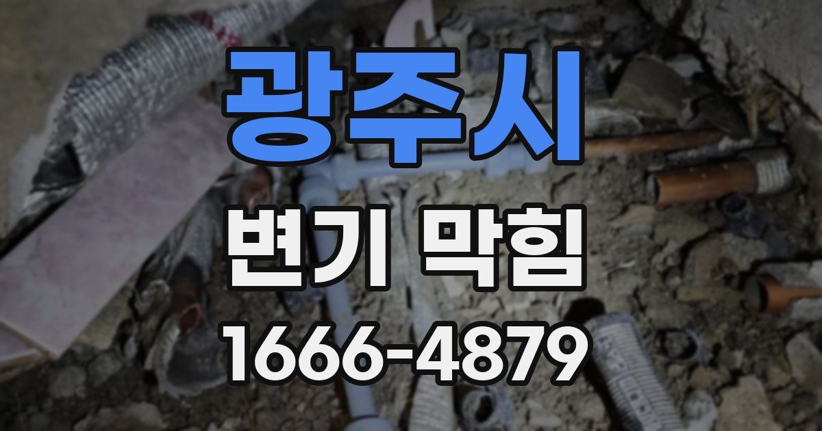 광주시 변기 막힘