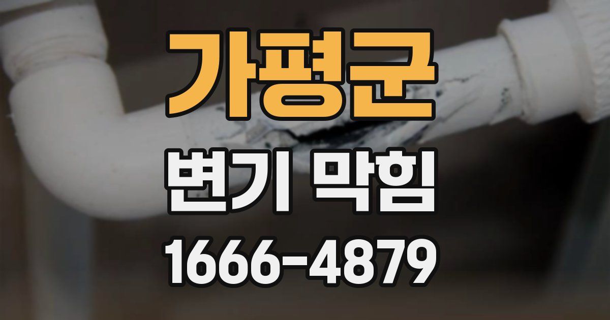 가평군 변기 막힘