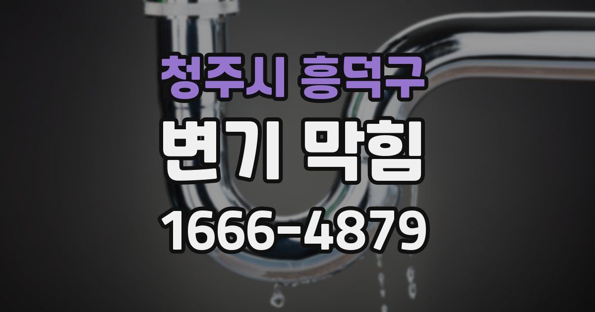 청주시 흥덕구 변기 막힘