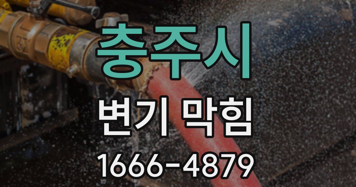 충주시 변기 막힘