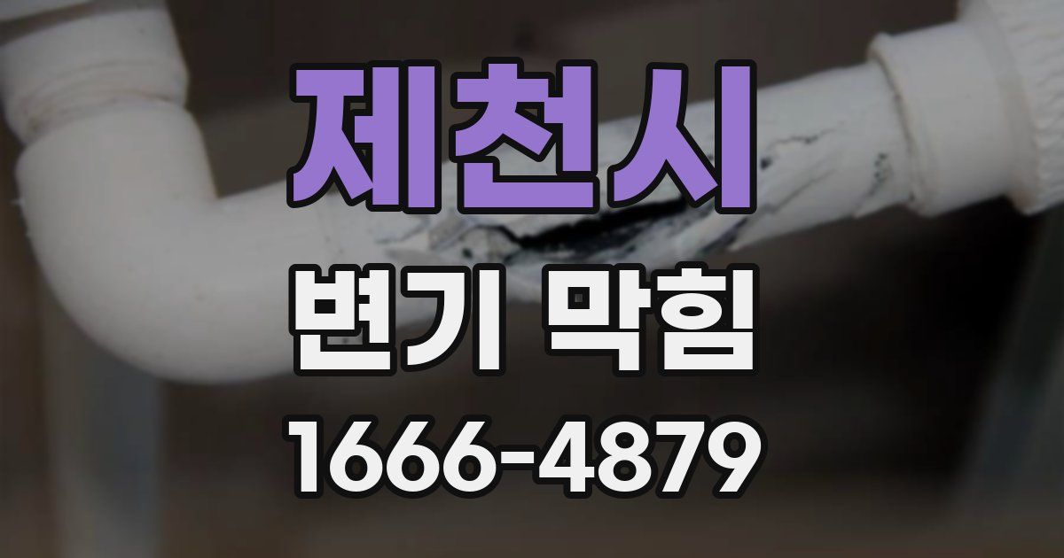 제천시 변기 막힘