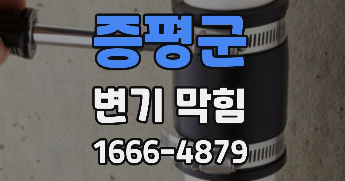 증평군 변기 막힘