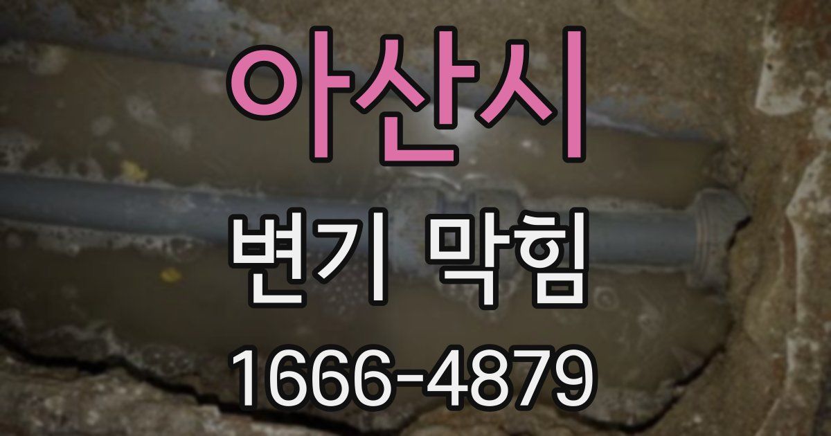 아산시 변기 막힘