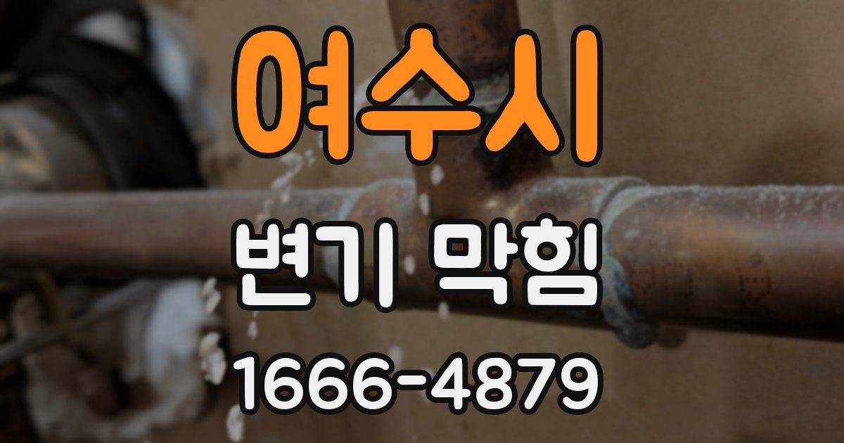 여수시 변기 막힘