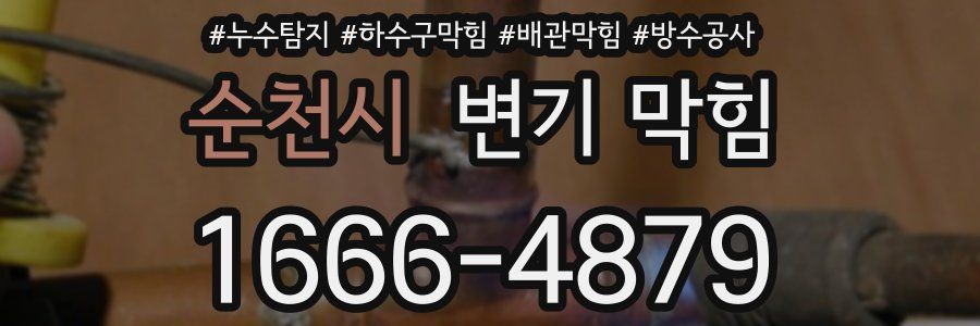 순천시 변기 막힘