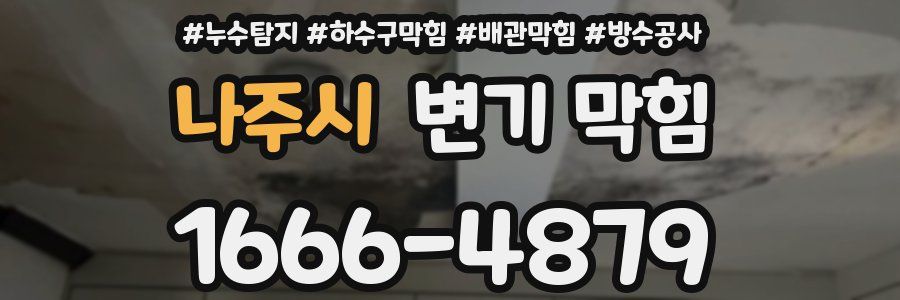 나주시 변기 막힘