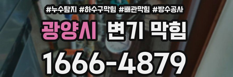 광양시 변기 막힘