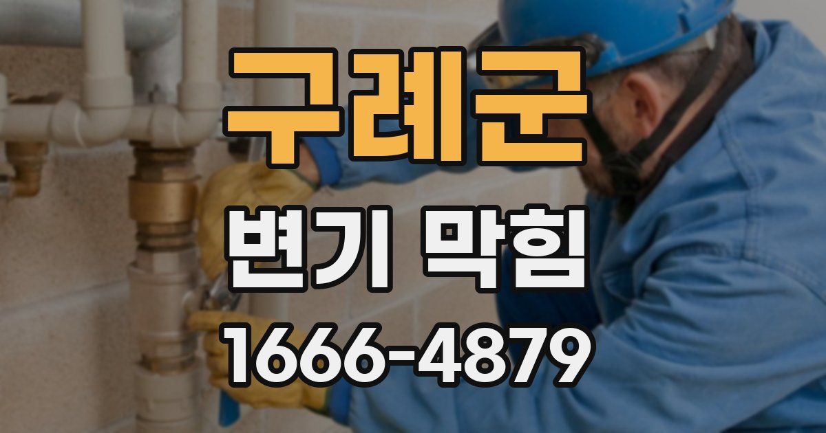 구례군 변기 막힘