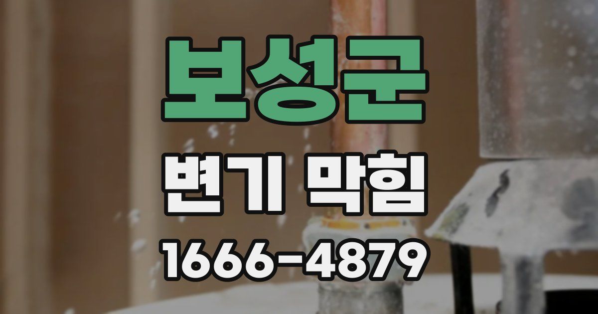 보성군 변기 막힘