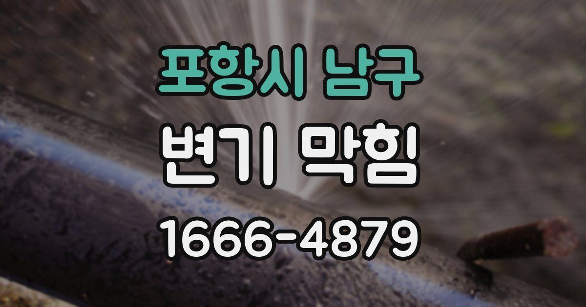 포항시 남구 변기 막힘