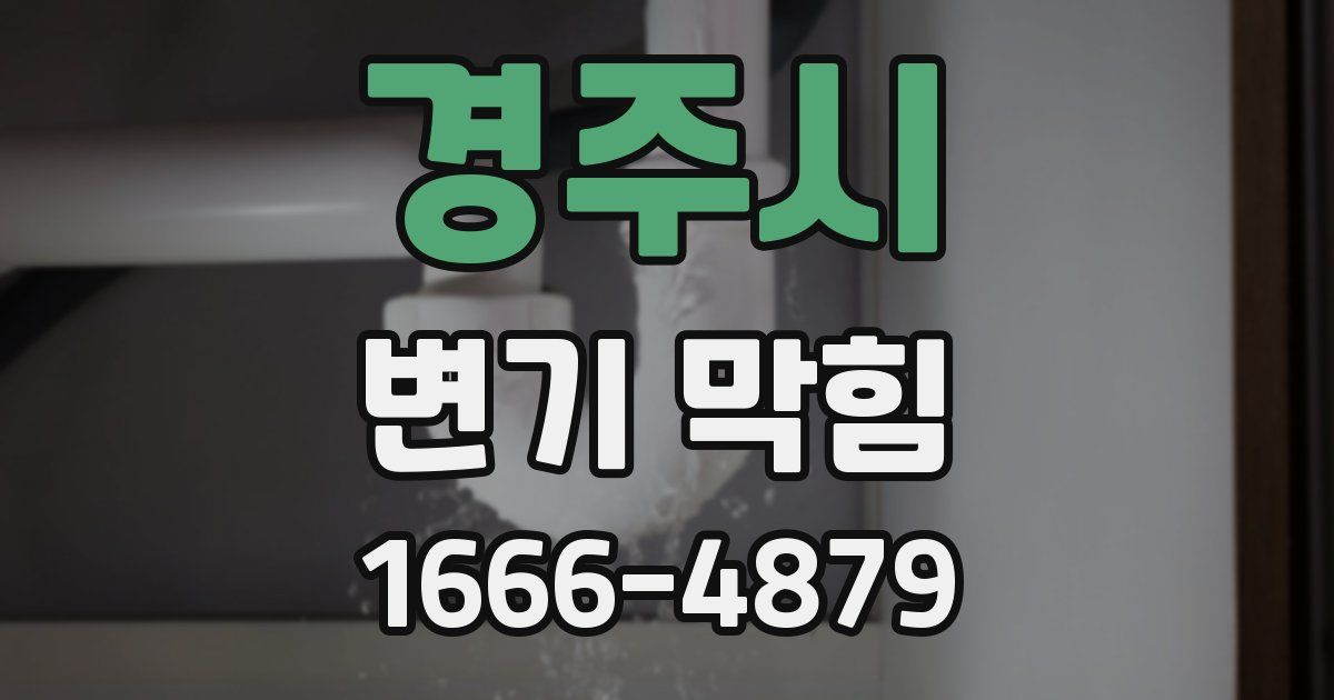 경주시 변기 막힘