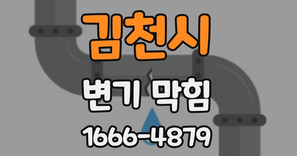 김천시 변기 막힘