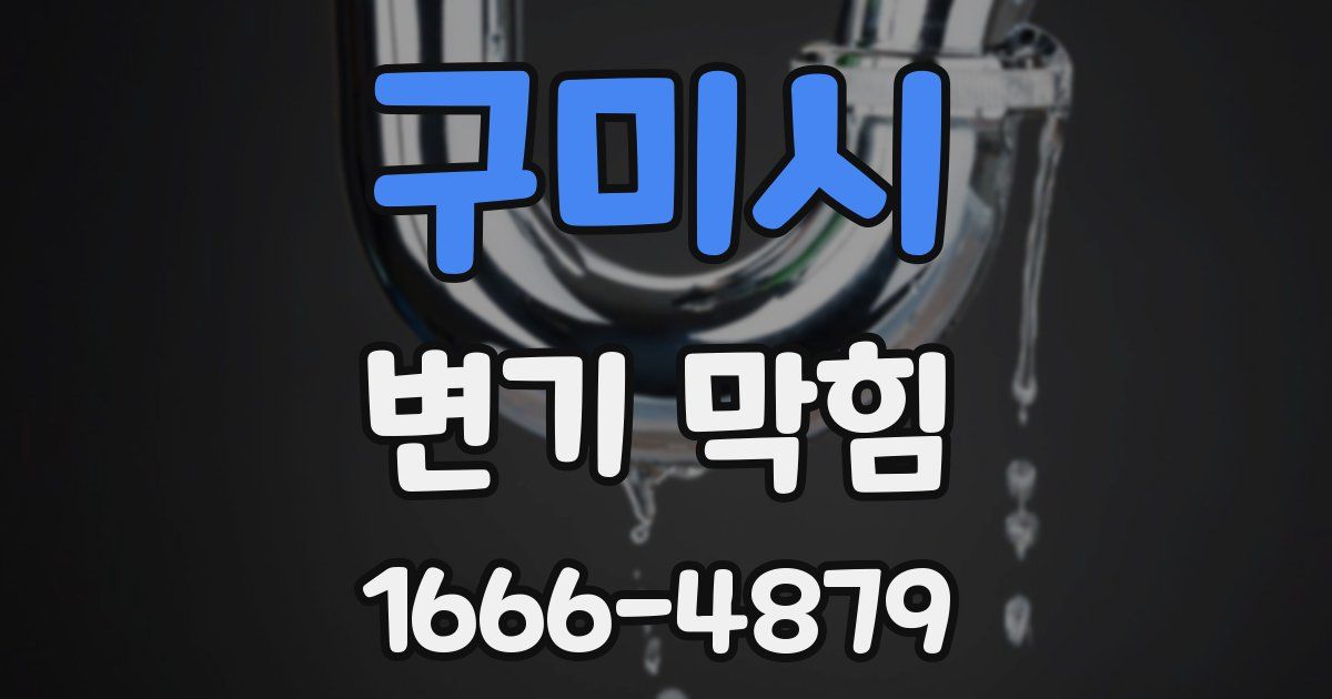 구미시 변기 막힘