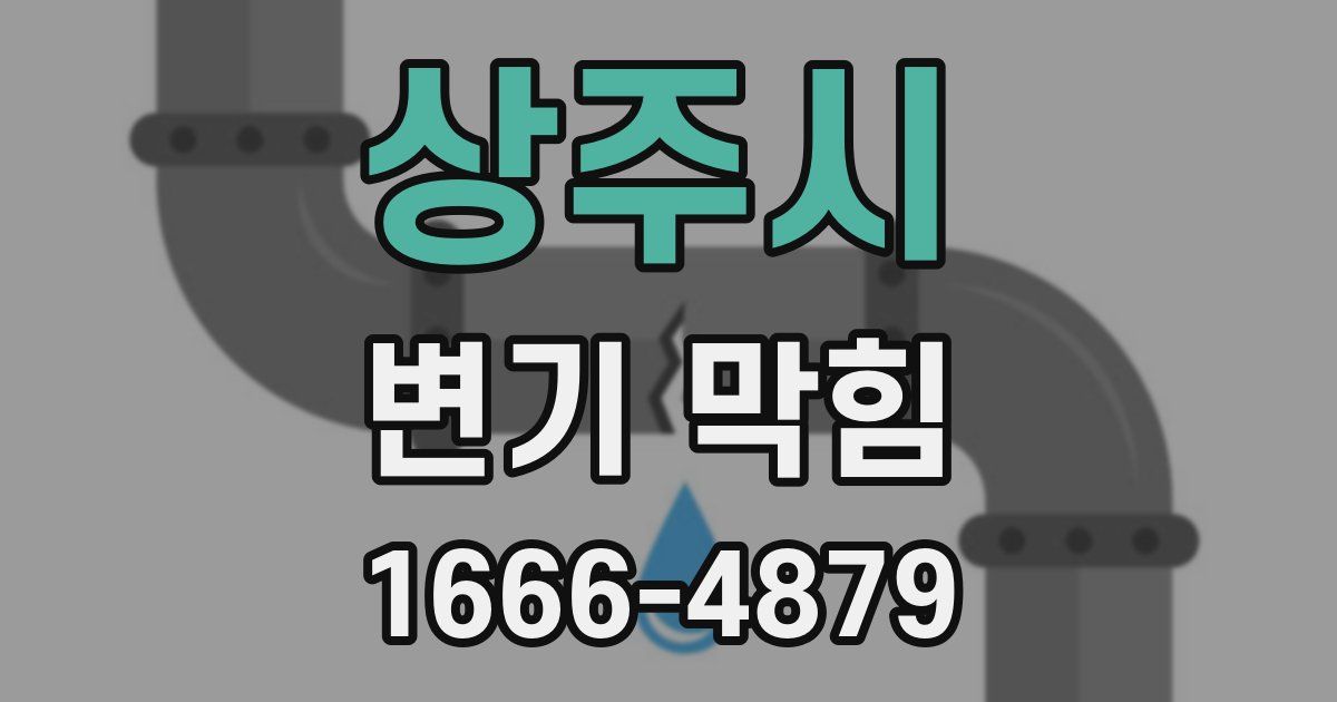 상주시 변기 막힘