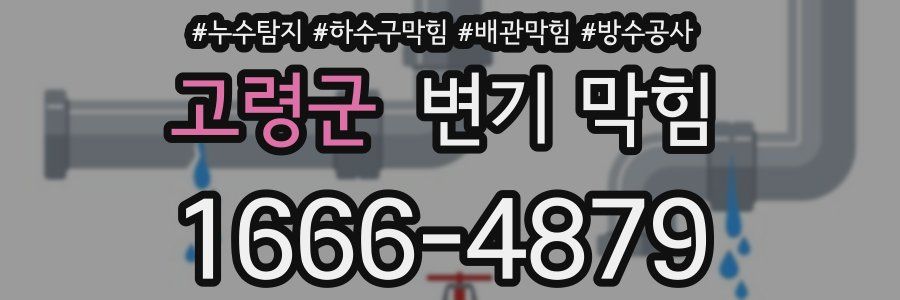 고령군 변기 막힘